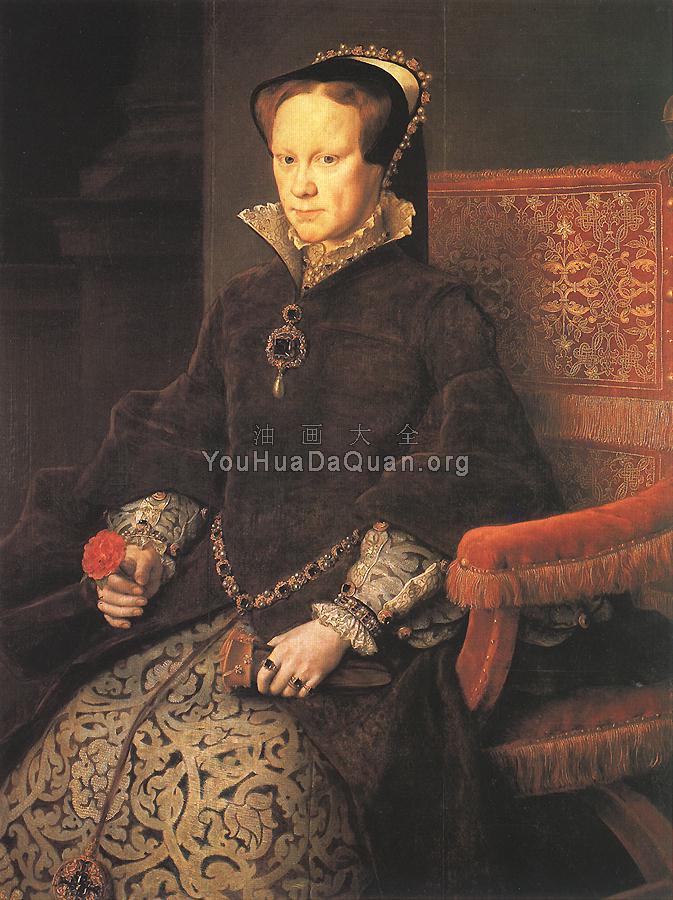 Queen Mary Tudor of England - 安东尼斯·莫尔·范·达索斯特